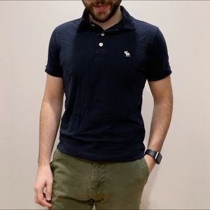 Blue Abercrombie Cotton Polo